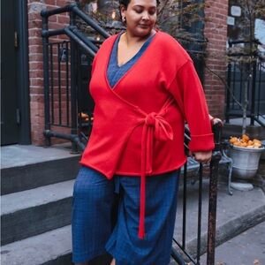 Sold Out Red Wrap Sirin Ballet Sweater